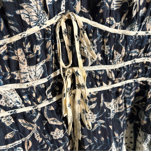 Women’s Ulla Johnson Nina Dress in Rainforest Sz 12 Tiered Floral Boho Whimsical - Picture 8 of 15